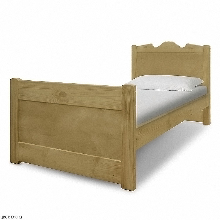 картинка Дубрава односпальная кровать из массива интернет-магазин Энигуд.ру