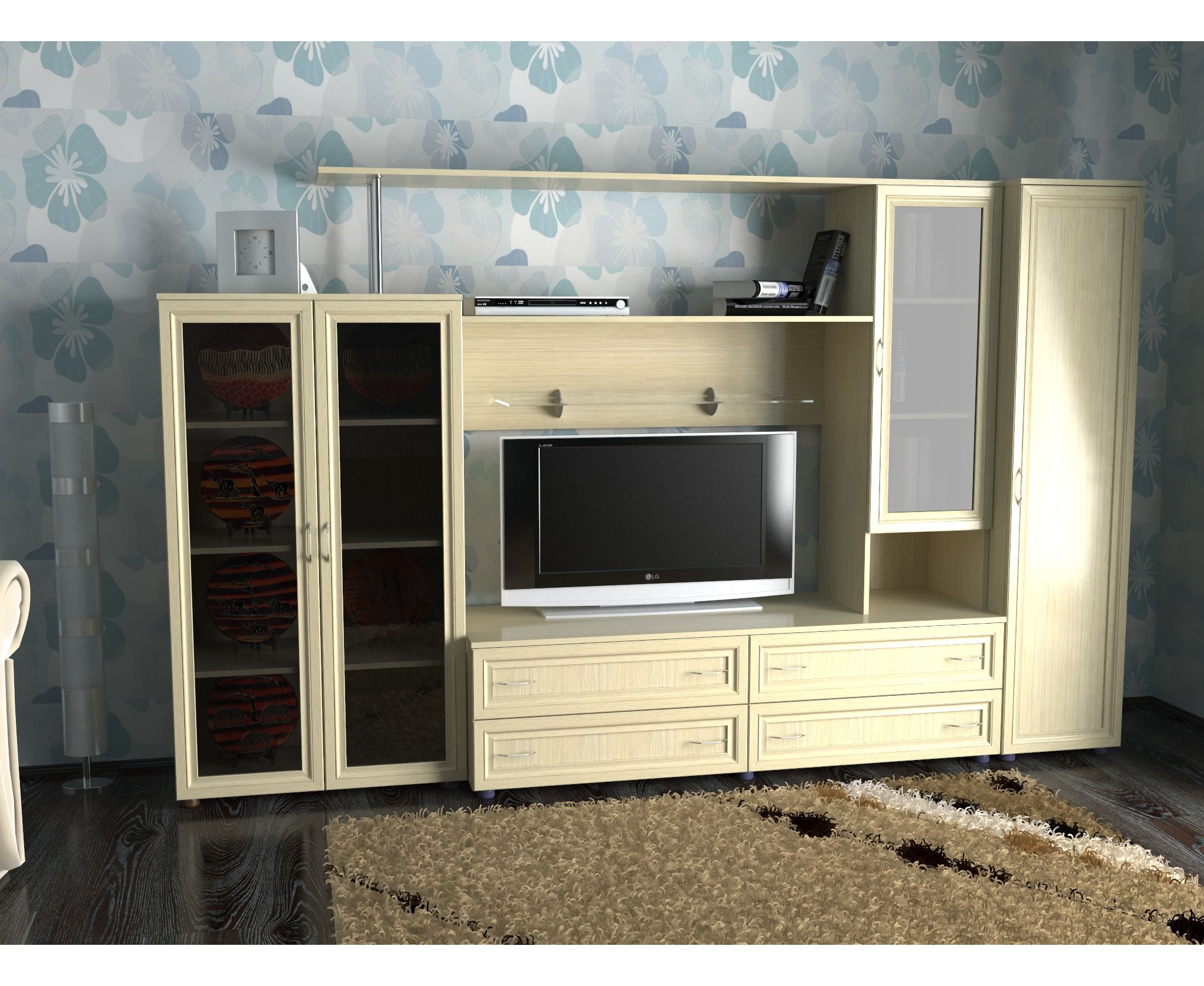 картинка Мебельная стенка Соната-2 интернет-магазин Энигуд.ру