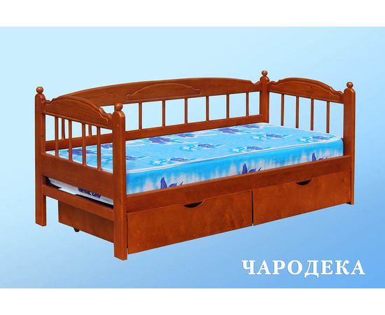 картинка ЧАРОДЕЙКА детская кровать-тахта с ящиками из сосны интернет-магазин Энигуд.ру