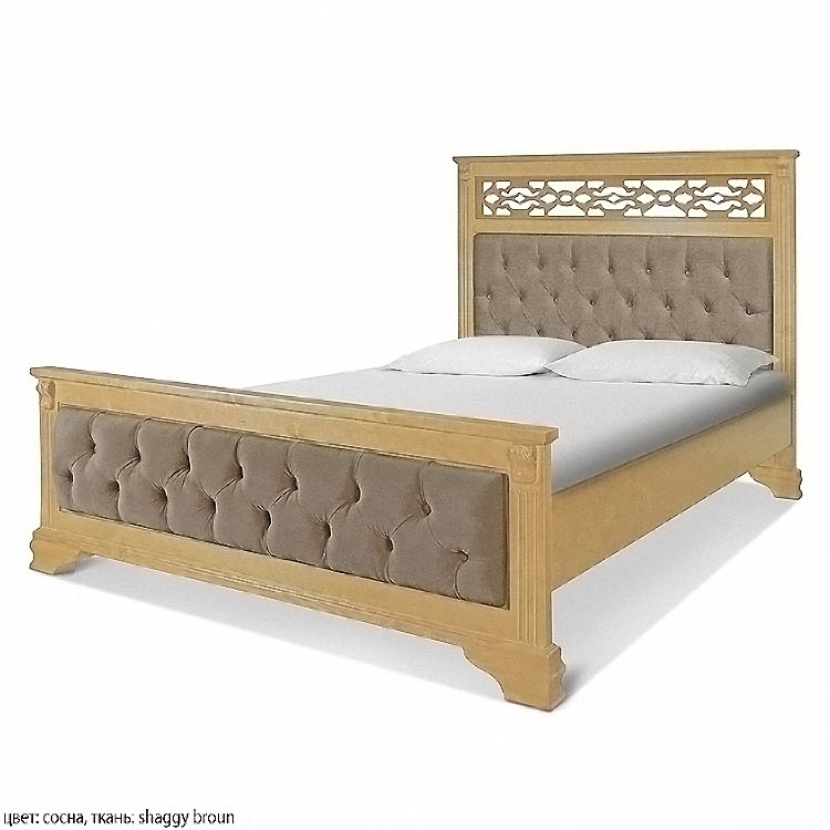 картинка ШАРЛОТТА двуспальная кровать из массива от магазина Энигуд.ру