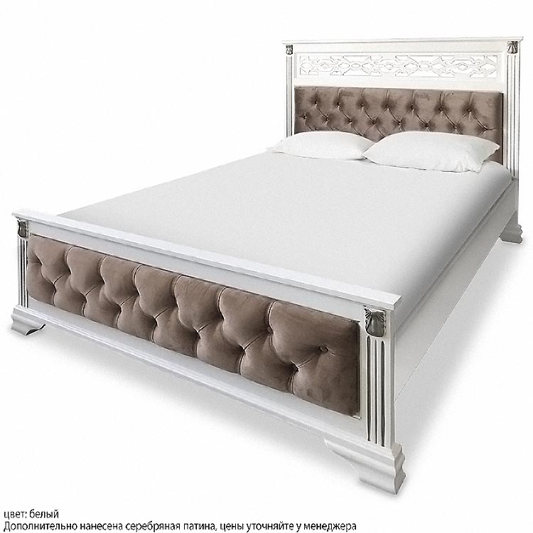картинка ШАРЛОТТА полутороспальная кровать из массива от магазина Энигуд.ру