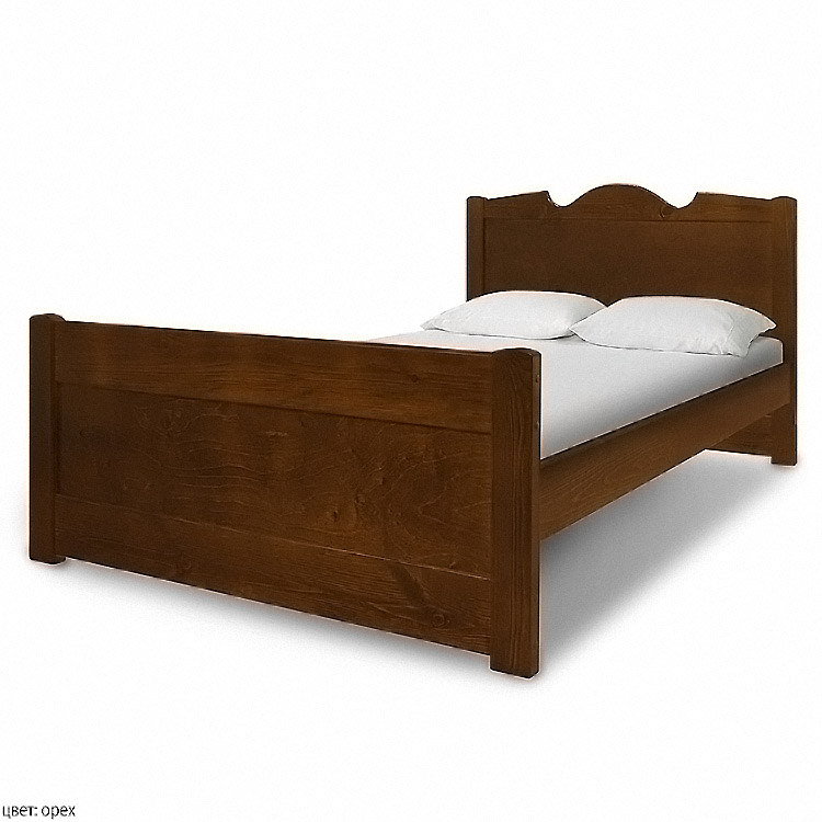 картинка Дубрава полутороспальная кровать из массива интернет-магазин Энигуд.ру