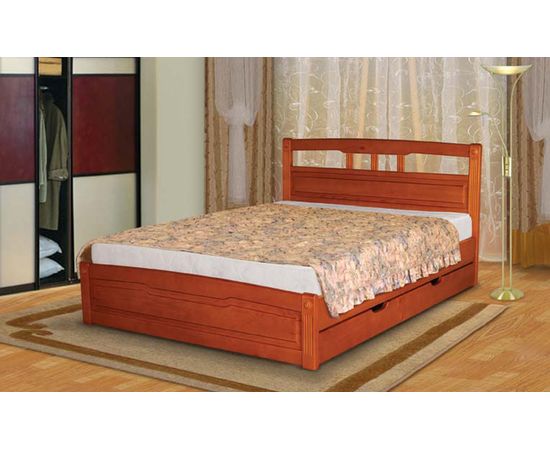 картинка ФЛИРТ-2 кровать из массива сосны с ящиками интернет-магазин Энигуд.ру
