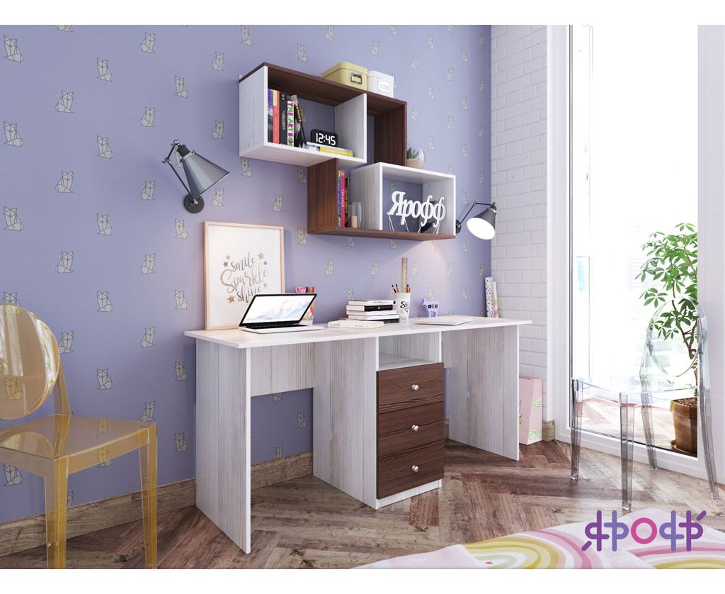 картинка Письменный 2-местный стол Ярофф интернет-магазин Энигуд.ру