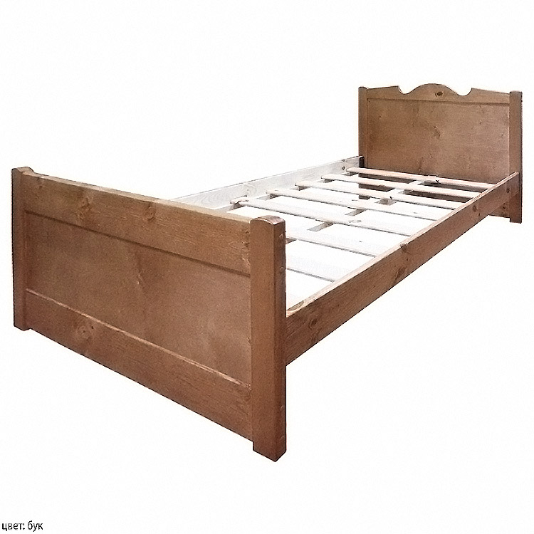 картинка Дубрава односпальная кровать из массива от магазина Энигуд.ру