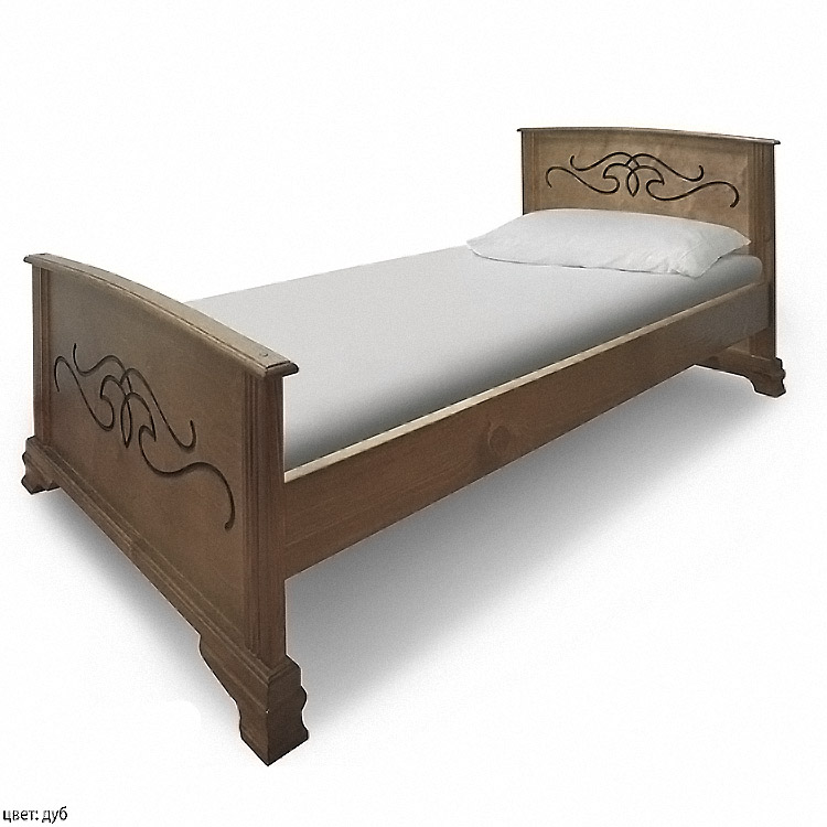 картинка ВЕРКАРА полутороспальная кровать из массива от магазина Энигуд.ру