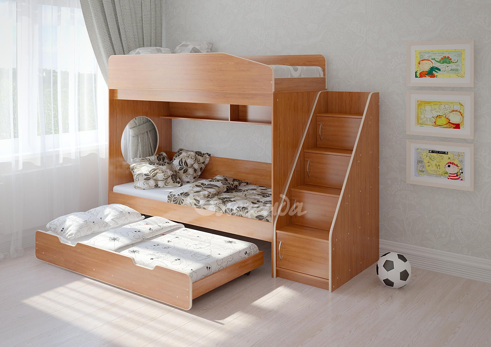 картинка ЛЕГЕНДА-10.5 двухъярусная кровать интернет-магазин Энигуд.ру