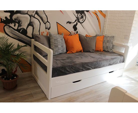 картинка МИНИМА кровать-тахта с ящиками из массива интернет-магазин Энигуд.ру