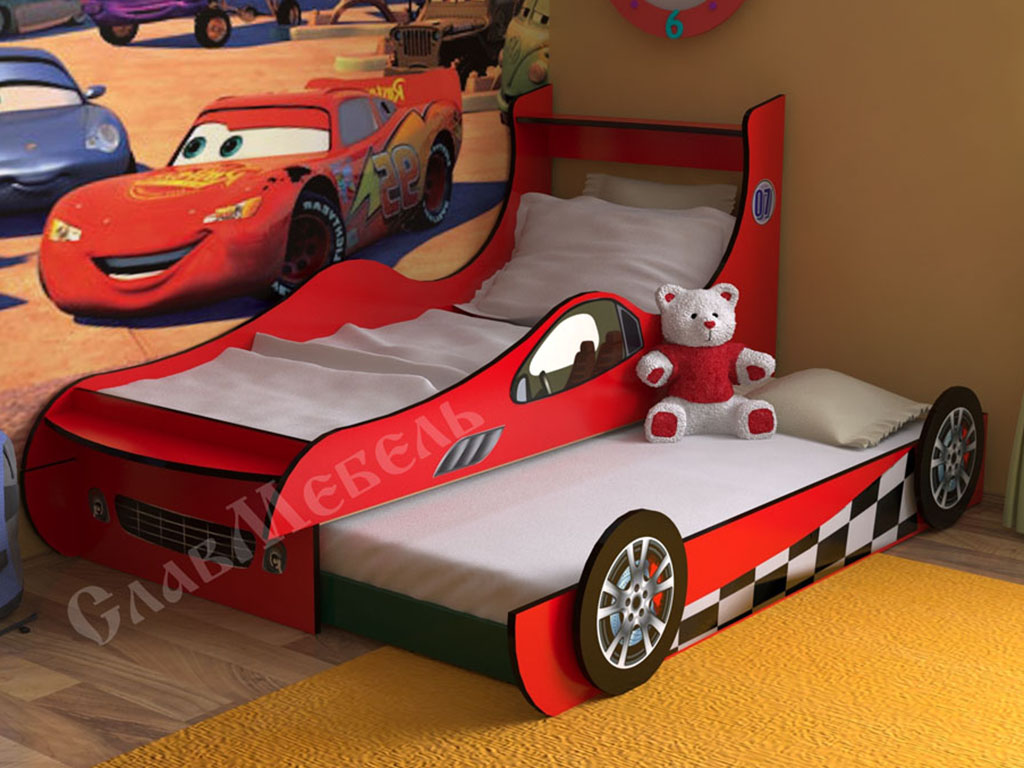 картинка Двухъярусная кровать Машинка №7 интернет-магазин Энигуд.ру