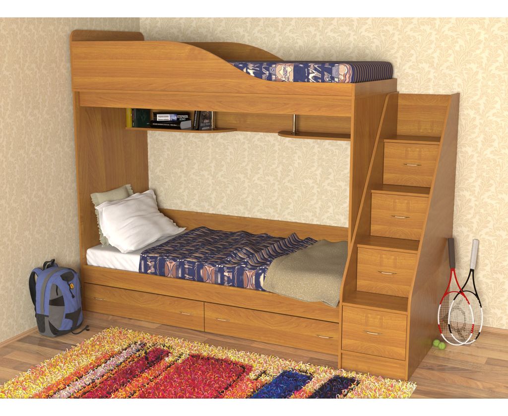 картинка Двухъярусная кровать Дуэт интернет-магазин Энигуд.ру