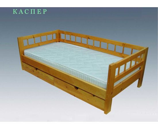 картинка КАСПЕР детская кровать из сосны с ящиками интернет-магазин Энигуд.ру