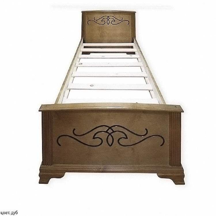 картинка ВЕРКАРА двуспальная кровать из массива от магазина Энигуд.ру