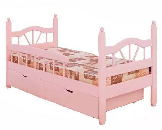 картинка ЛУЧ-1 детская кровать с ящиками из сосны интернет-магазин Энигуд.ру