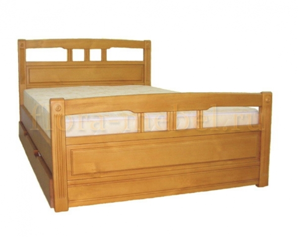 картинка ФЛИРТ-1 кровать из массива сосны с ящиками интернет-магазин Энигуд.ру