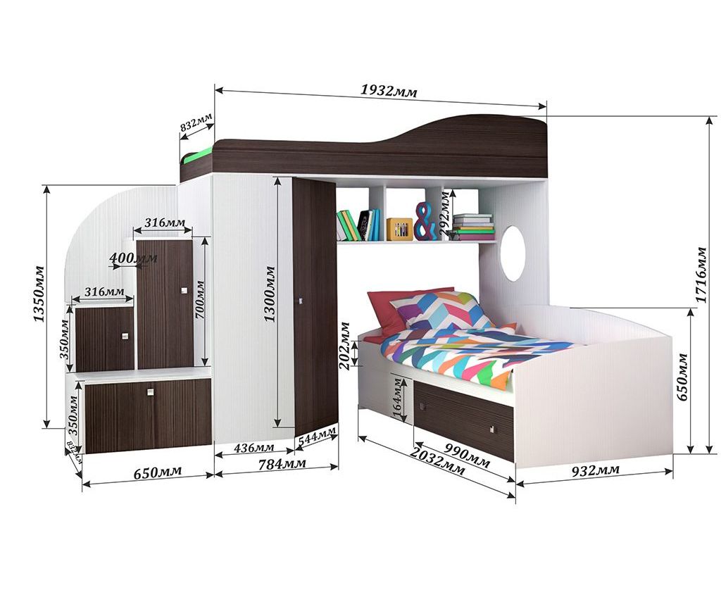 картинка Двухъярусная кровать Кадет-2 интернет-магазин Энигуд.ру