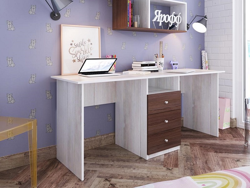 картинка Письменный 2-местный стол Ярофф интернет-магазин Энигуд.ру