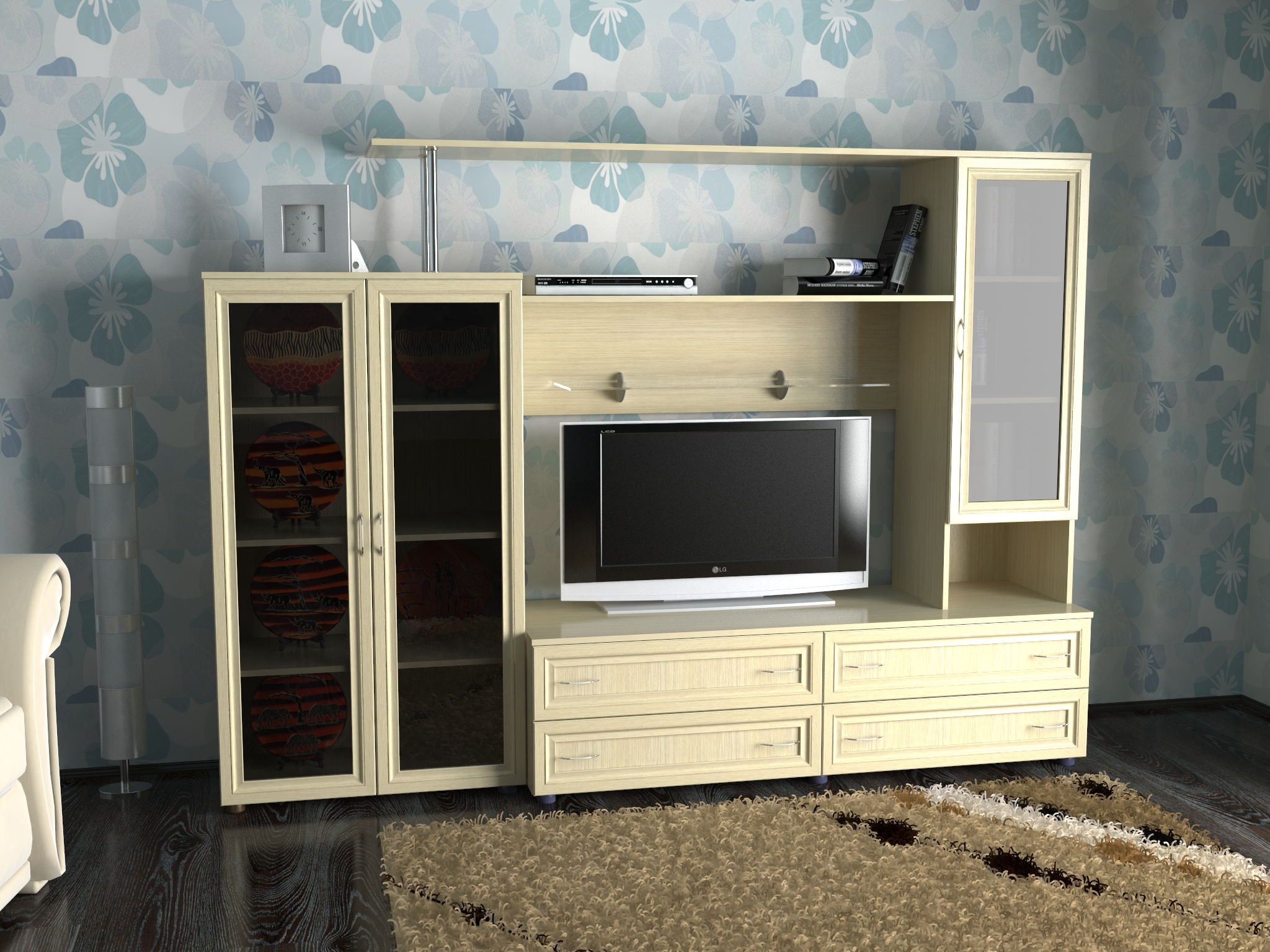картинка Мебельная стенка Соната-2 интернет-магазин Энигуд.ру