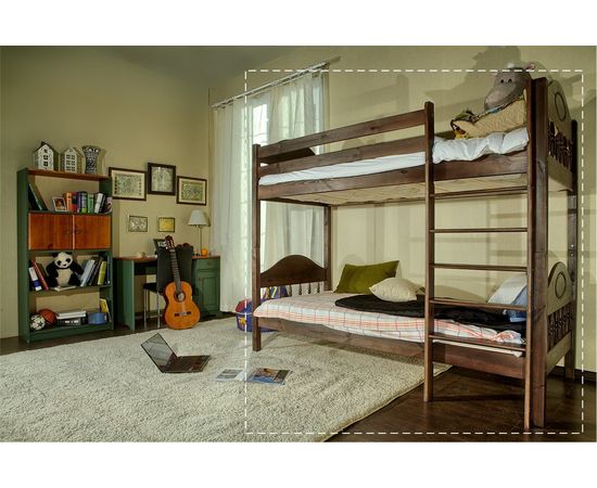 картинка ФРЕЯ-2 двухъярусная кровать из массива сосны интернет-магазин Энигуд.ру