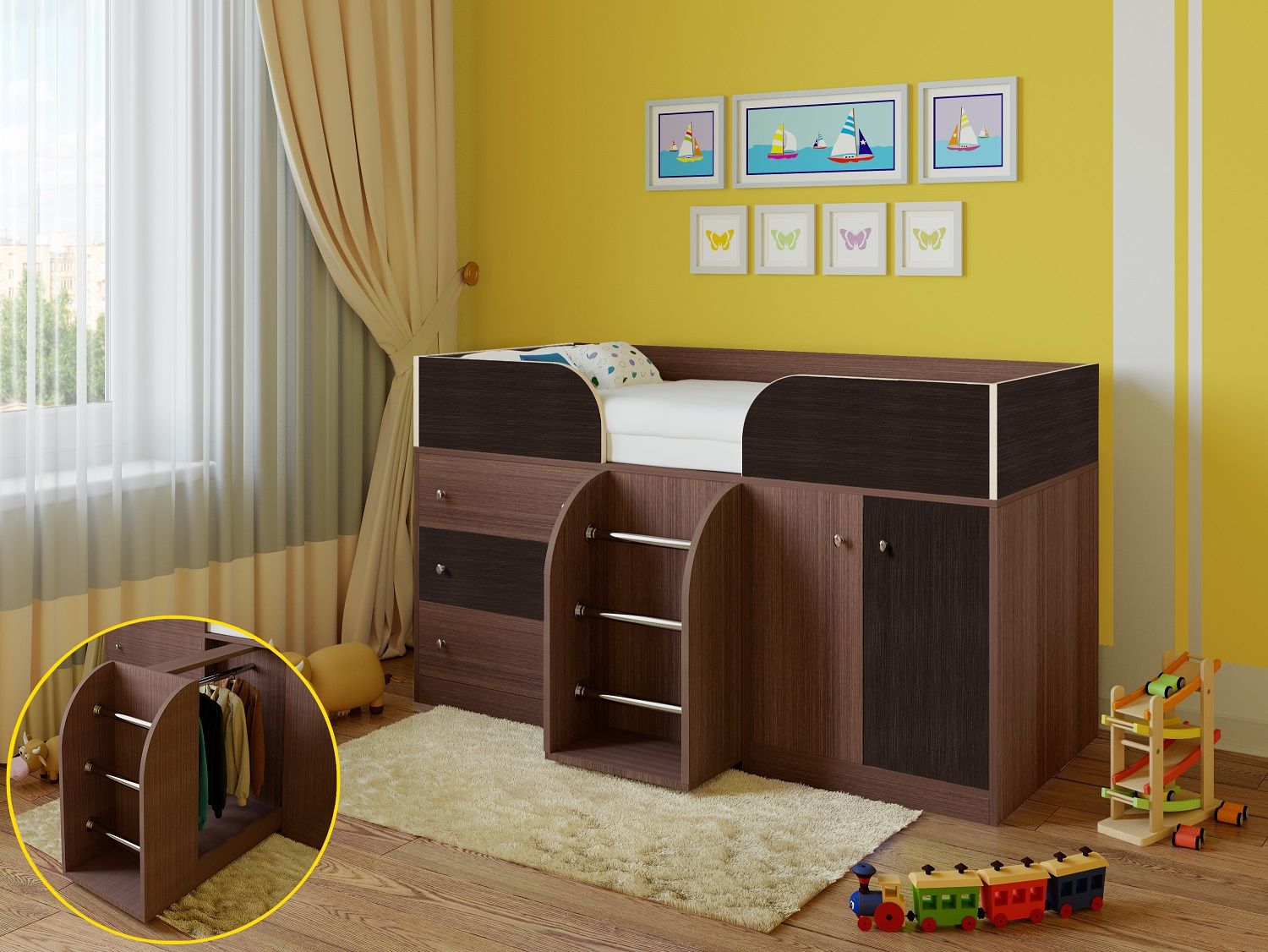 картинка Кровать-чердак Астра-5 от магазина Энигуд.ру