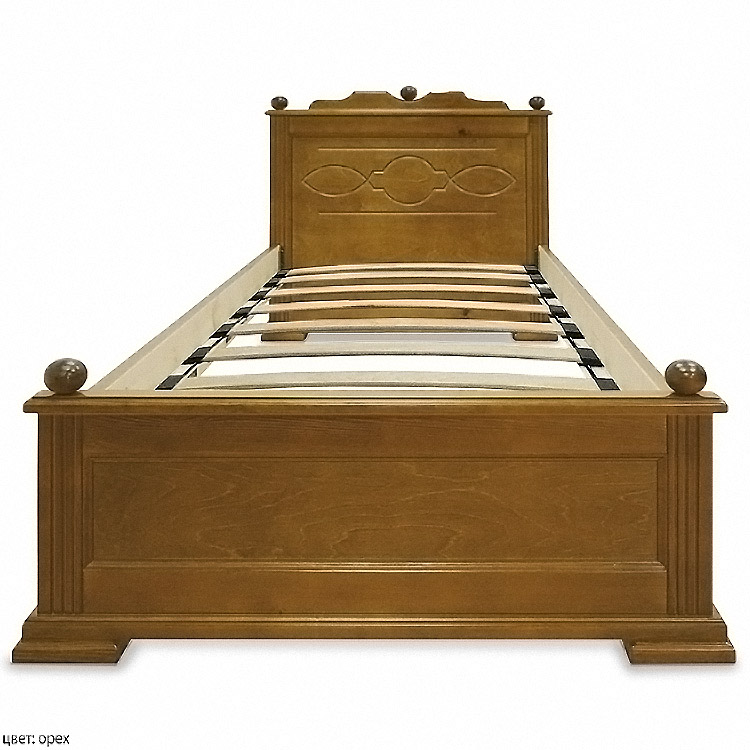 картинка ВИКТОРИЯ полутороспальная кровать из массива интернет-магазин Энигуд.ру