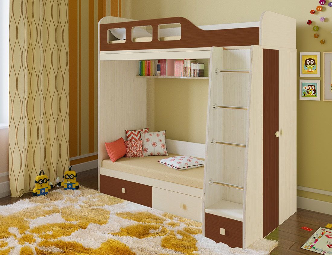 картинка Двухъярусная кровать Астра-3 интернет-магазин Энигуд.ру