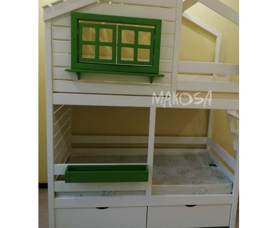 картинка IKAR двухъярусная кровать-домик интернет-магазин Энигуд.ру