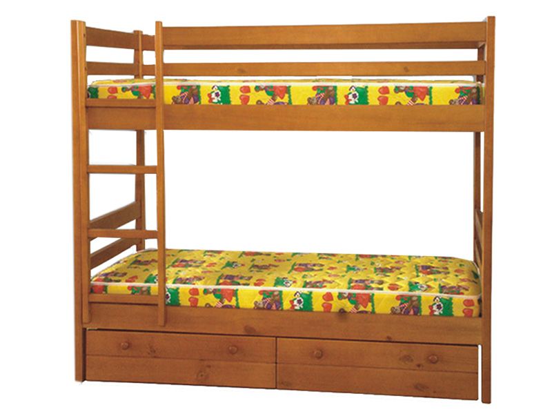 картинка САША двухъярусная кровать из массива сосны от магазина Энигуд.ру