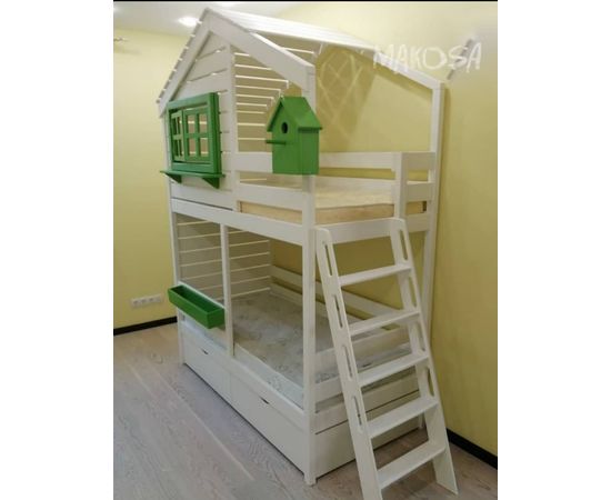 картинка IKAR двухъярусная кровать-домик интернет-магазин Энигуд.ру