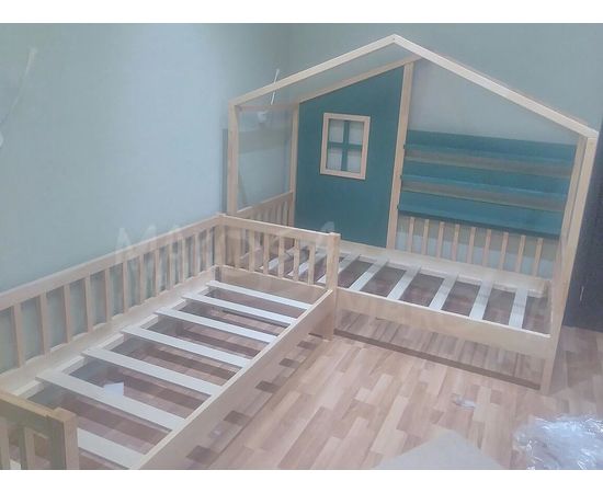 картинка БОНИФАЦИЙ угловая кровать домик для двоих детей интернет-магазин Энигуд.ру