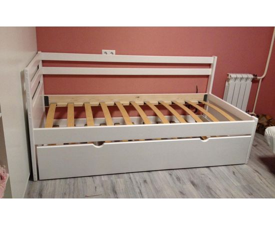 картинка ДУЭТ-1 детская раздвижная кровать из сосны интернет-магазин Энигуд.ру
