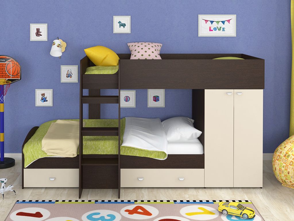 картинка Двухъярусная кровать Golden Kids 2 интернет-магазин Энигуд.ру