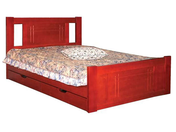 картинка ДАЛИ-2 кровать из массива сосны с ящиками интернет-магазин Энигуд.ру