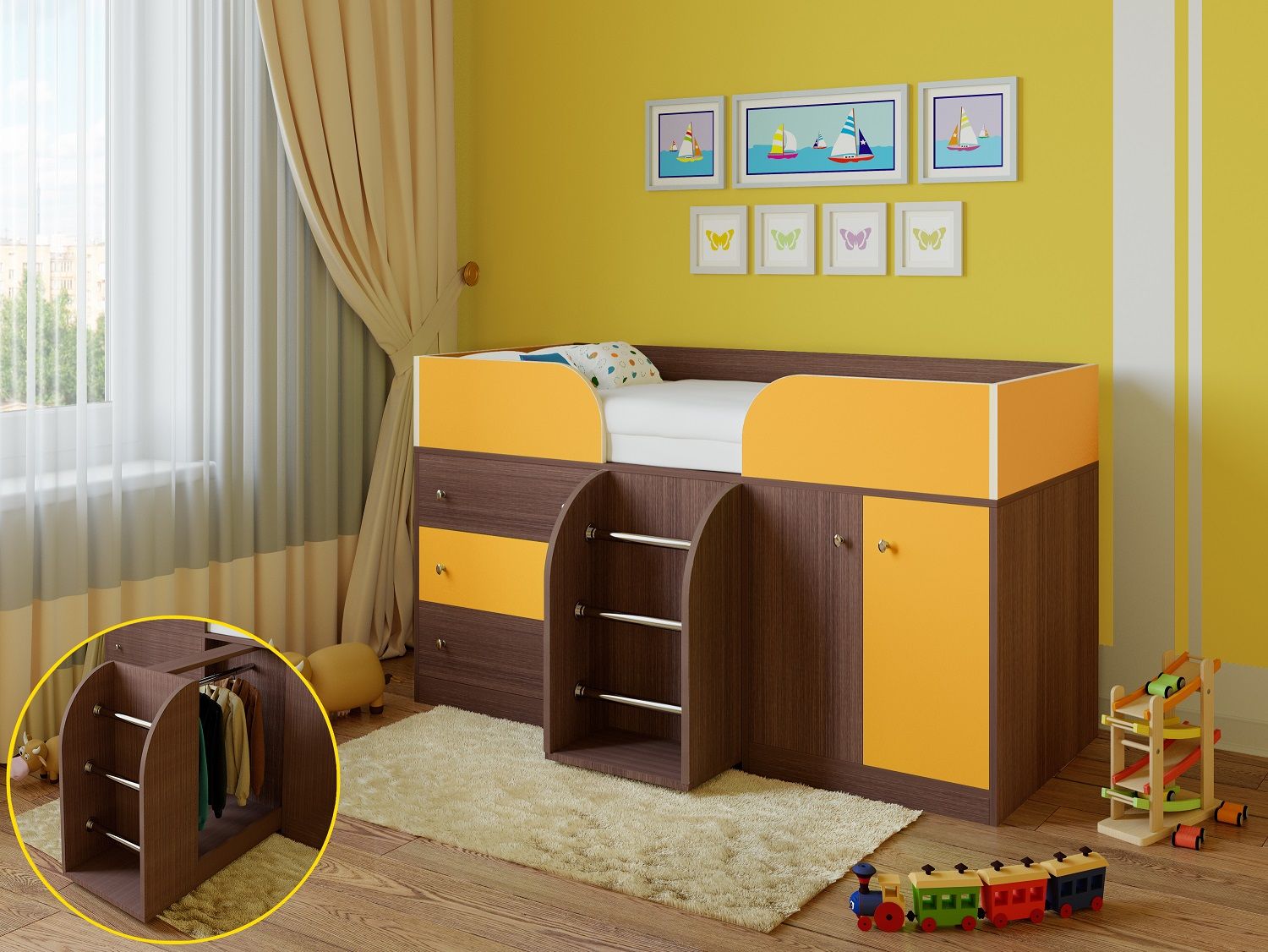 картинка Кровать-чердак Астра-5 от магазина Энигуд.ру