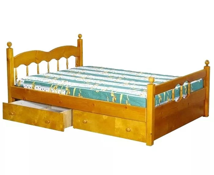 картинка НАСТЯ детская кровать из сосны с ящиками интернет-магазин Энигуд.ру