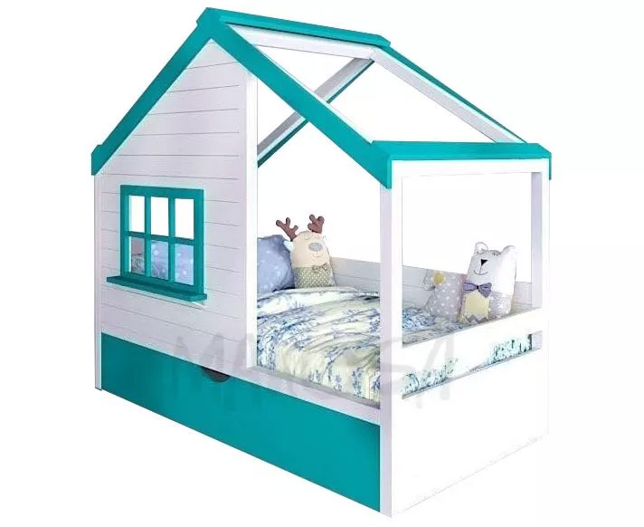 картинка ФИДЖИ детская кровать-домик из массива сосны интернет-магазин Энигуд.ру