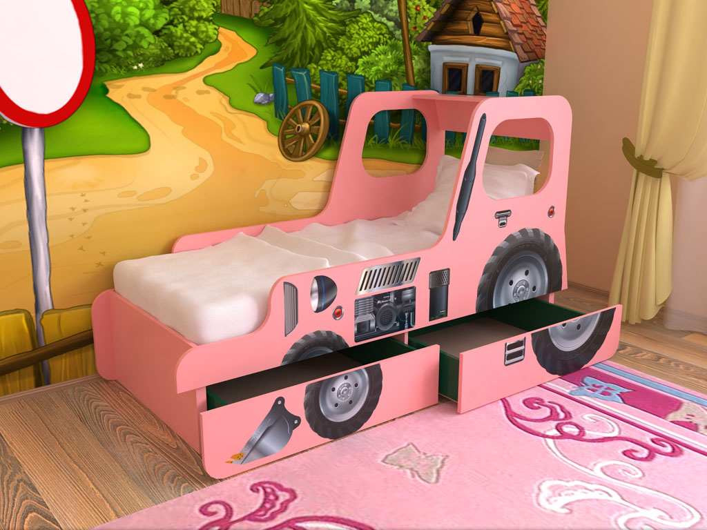 картинка Детская кровать Трактор интернет-магазин Энигуд.ру