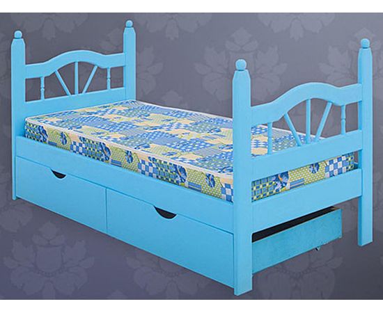 картинка ЛУЧ-1 детская кровать с ящиками из сосны интернет-магазин Энигуд.ру