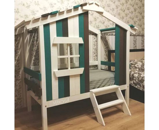 картинка АСТРИД детская кровать-домик из массива интернет-магазин Энигуд.ру