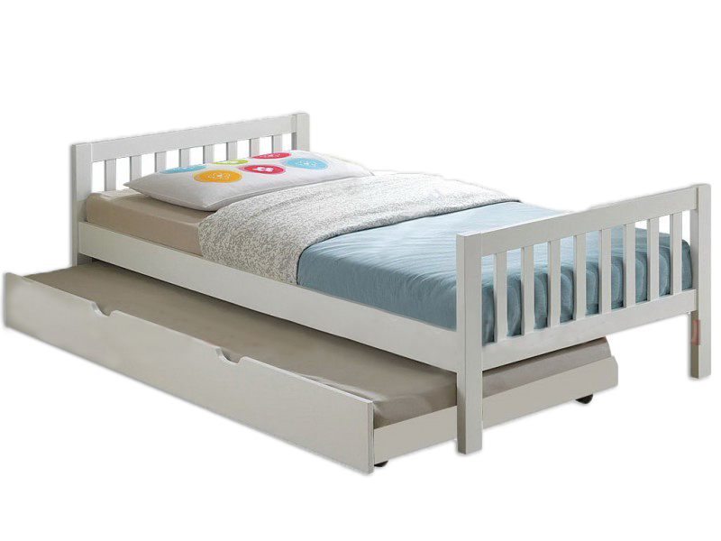 картинка ЮНА-3 детская выдвижная кровать из массива интернет-магазин Энигуд.ру
