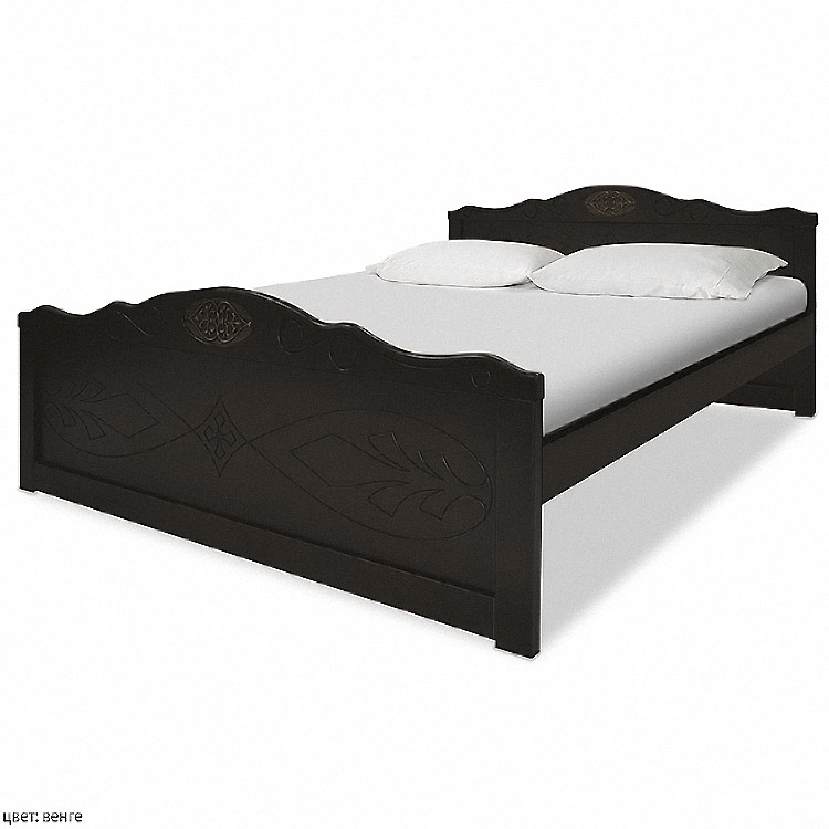 картинка ЭЛИКА полутороспальная кровать из массива от магазина Энигуд.ру