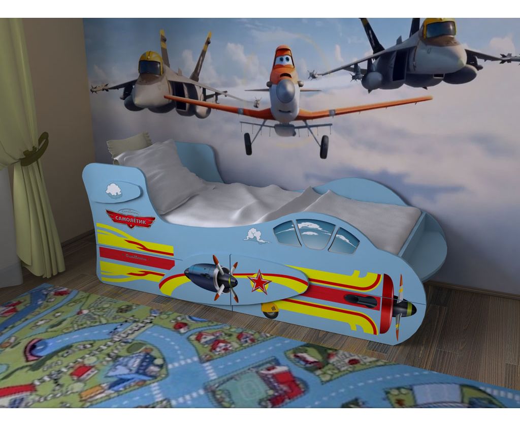 картинка Детская кровать Самолет-2 интернет-магазин Энигуд.ру