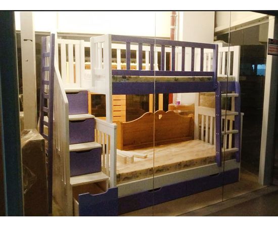 картинка ЛЕССИ двухъярусная кровать из массива сосны интернет-магазин Энигуд.ру