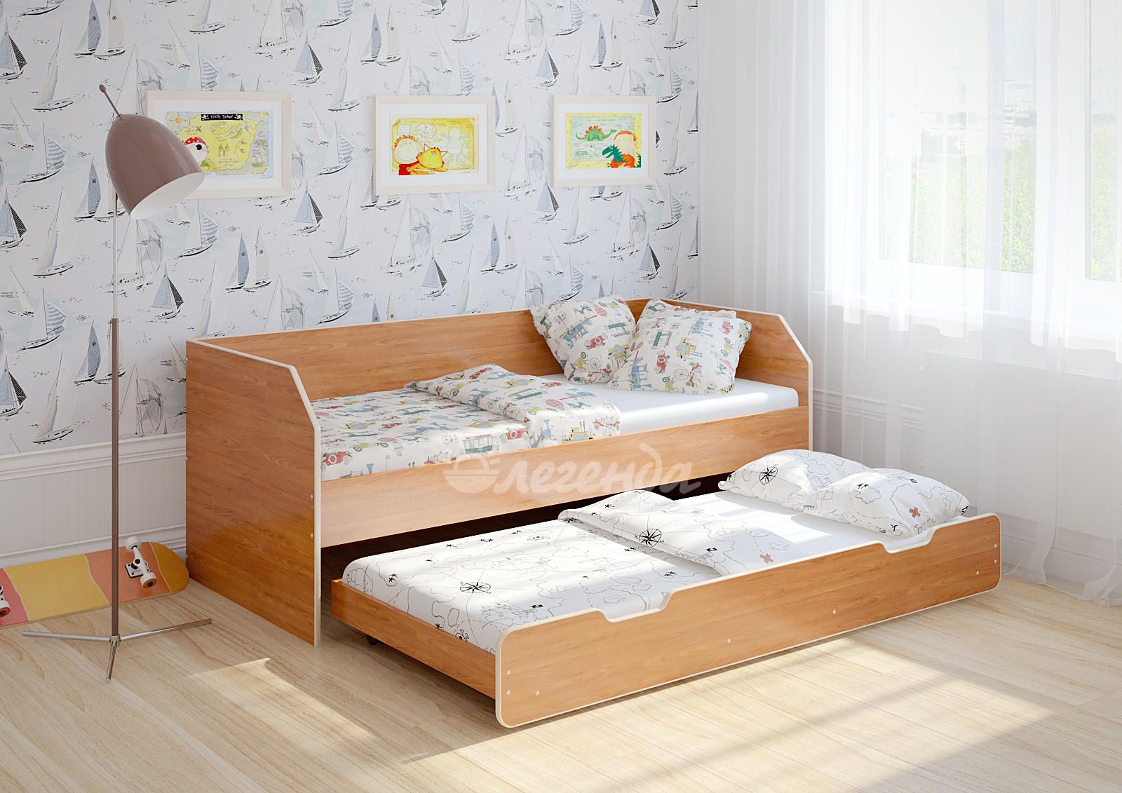 картинка ЛЕГЕНДА-13.2 двухъярусная кровать от магазина Энигуд.ру