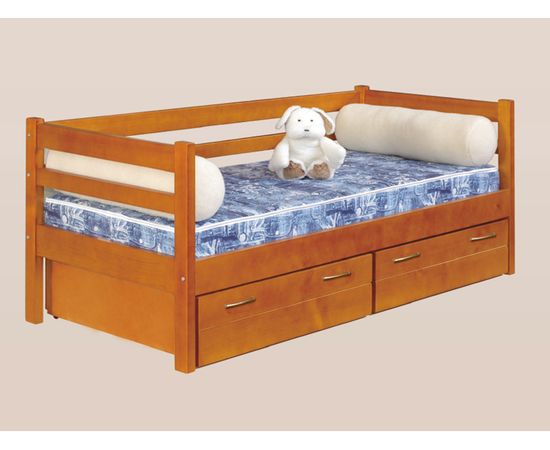 картинка ДЕТСКАЯ №4 кровать-диван из сосны с ящиками интернет-магазин Энигуд.ру