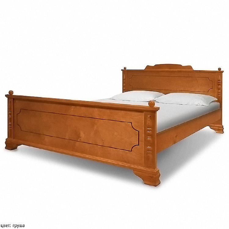 картинка КАЛИСТО двуспальная кровать из массива от магазина Энигуд.ру