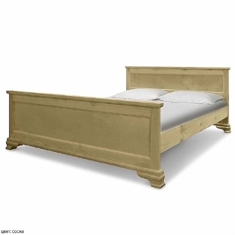 картинка Авангард полутороспальная кровать из массива от магазина Энигуд.ру