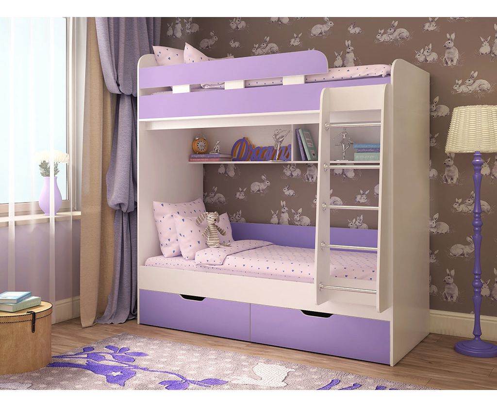 картинка Двухъярусная кровать Юниор-5 интернет-магазин Энигуд.ру
